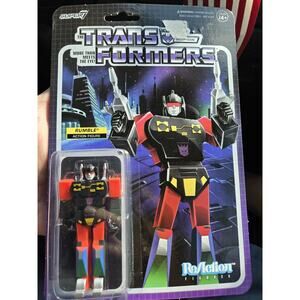 Super7 Transformers Reaction Wv8 Rumble Red Version Action Figure